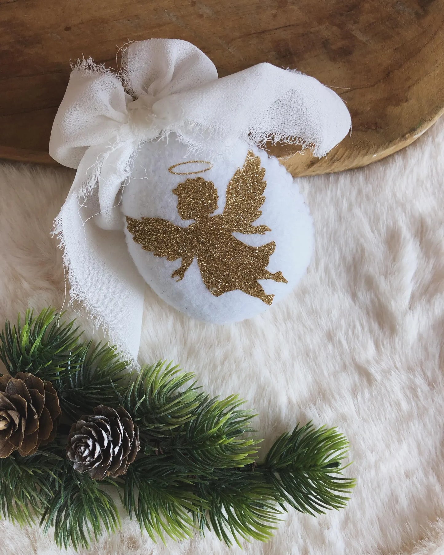 Ange de Noël - Boule de Noël - Décoration Noël pour sapin