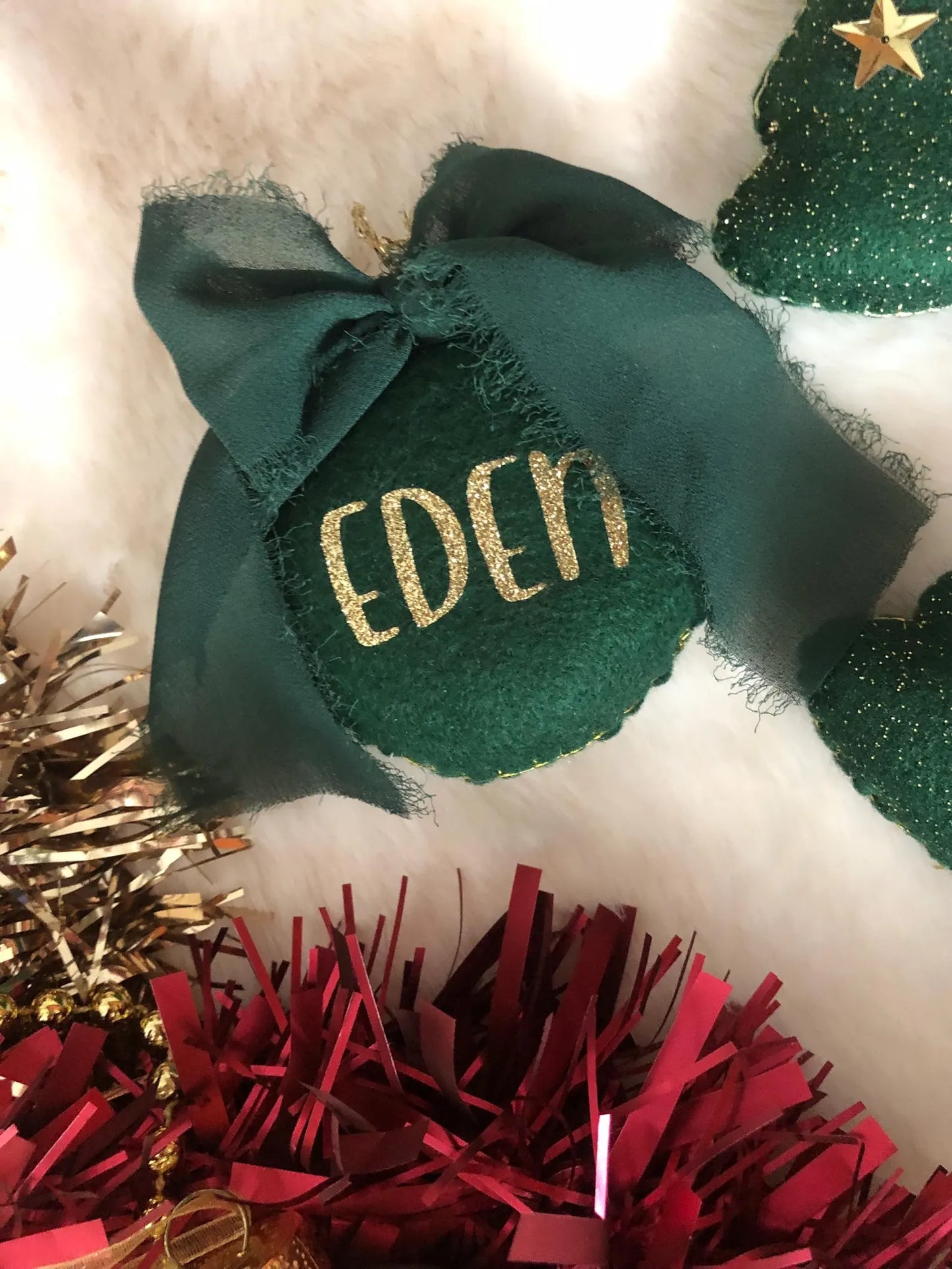 Boule de Noël prénom - boule de Noël à personnalisée - Noël décoration