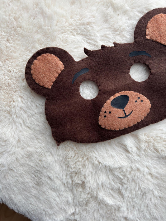 Masque enfant ours brun
