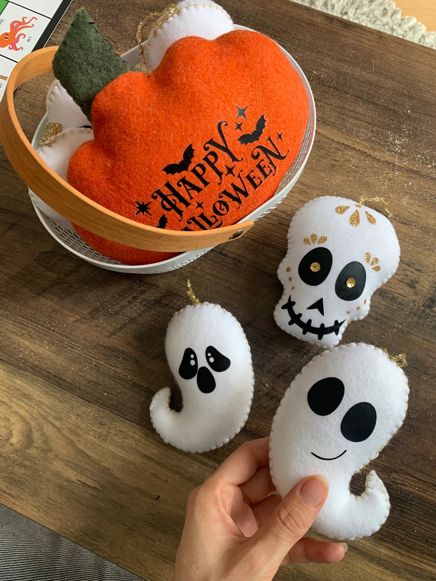 Décoration Halloween - Tête de mort / Fantôme - Calavera