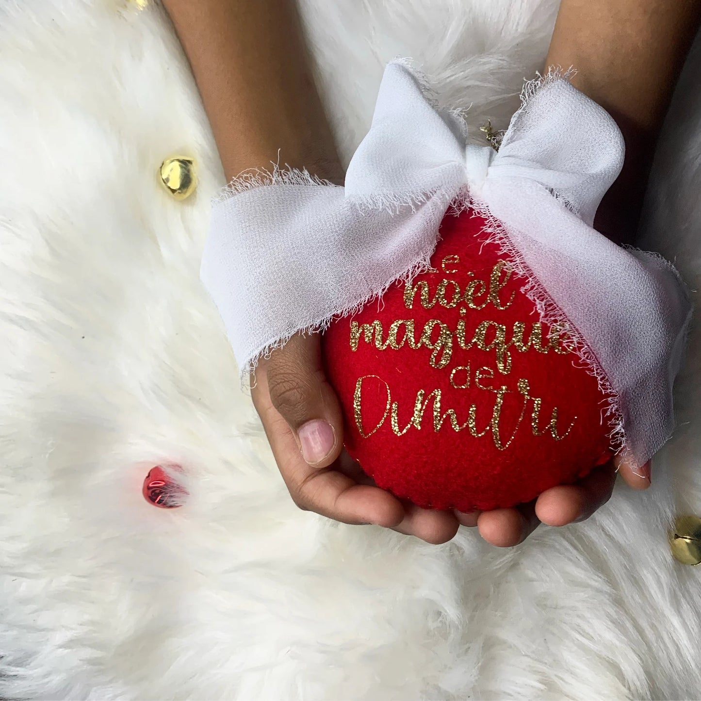 Boule de Noël "Le Noël magique de " - Boule de Noël à personnalisée - Noël décoration