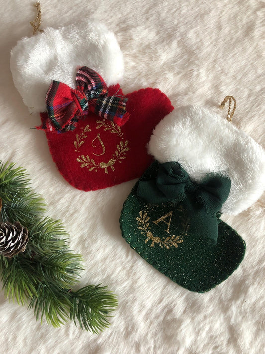 Chaussette de Noël - Boule de noël personnalisé - Décoration sapin
