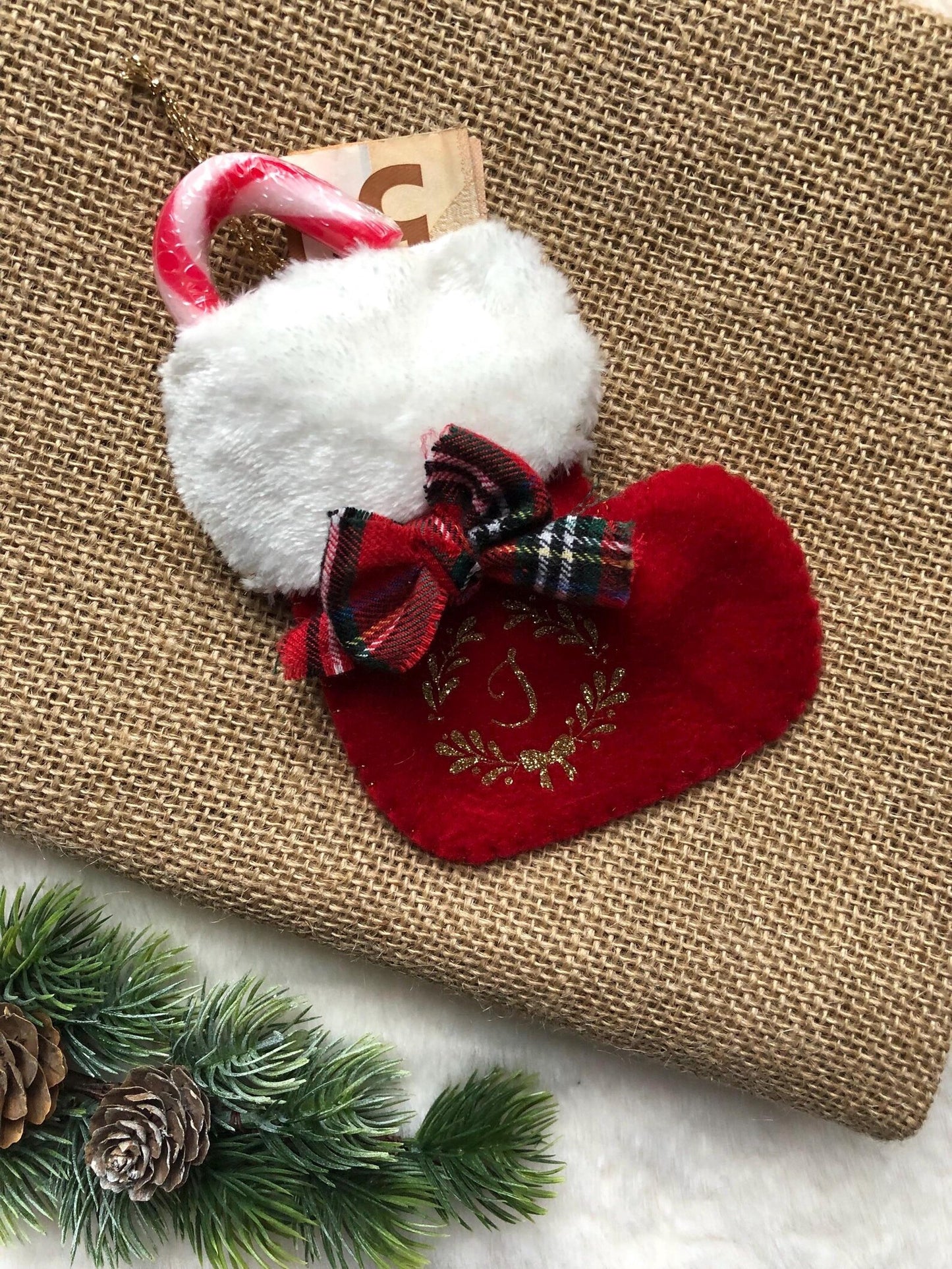 Chaussette de Noël - Boule de noël personnalisé - Décoration sapin