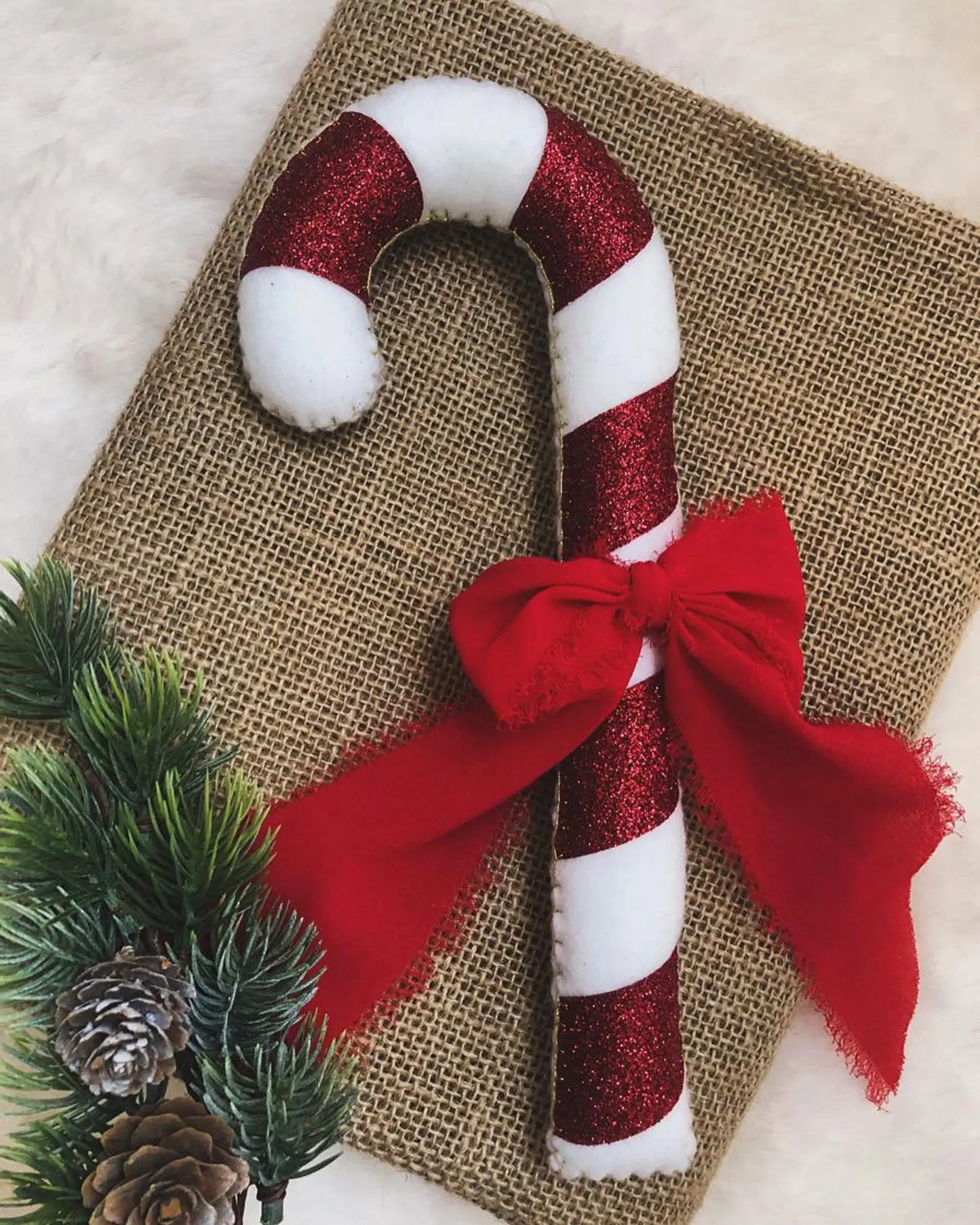 Grand sucre d’orge - Boule de Noël - Décoration sapin de Noël