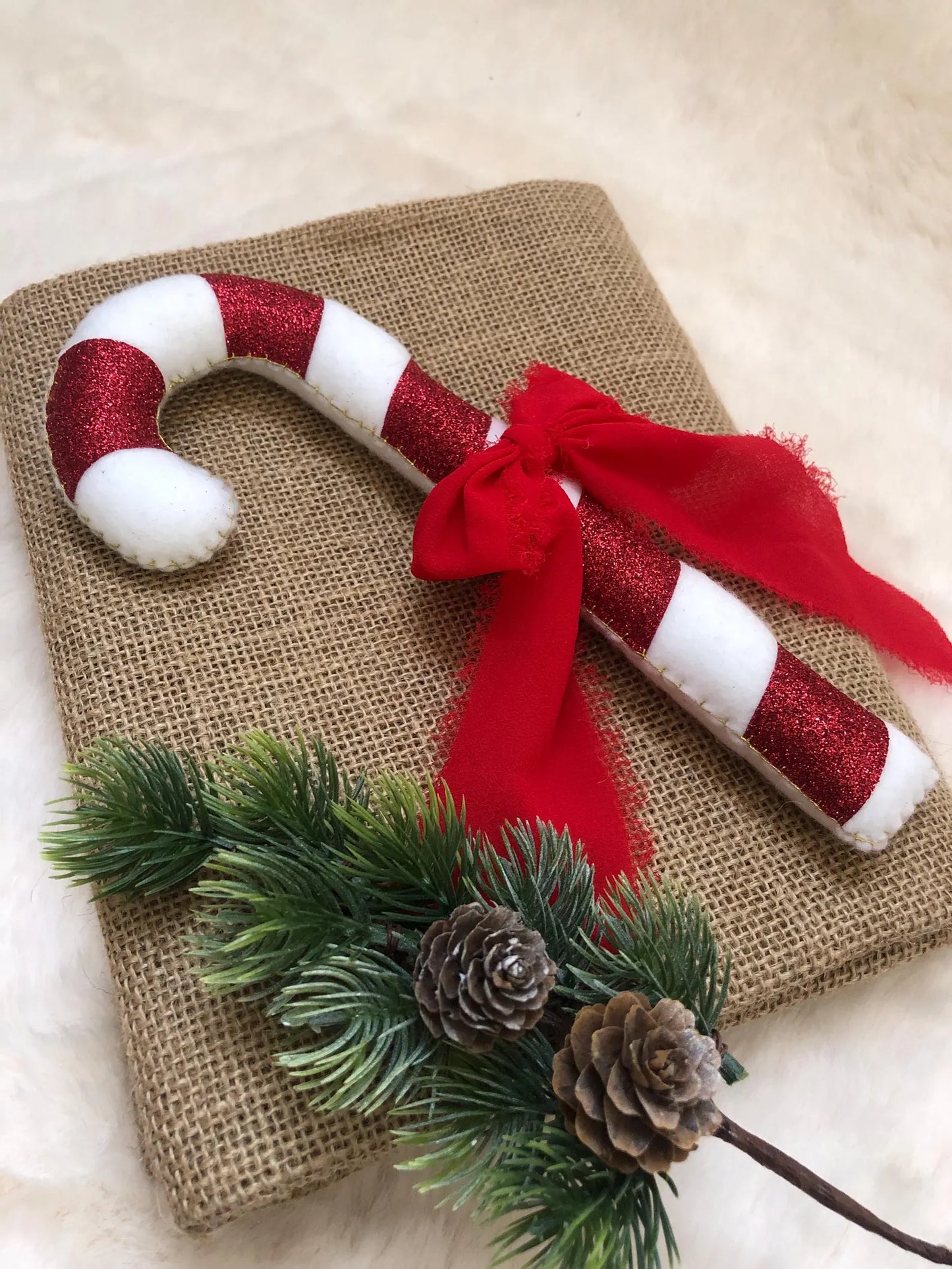 Grand sucre d’orge - Boule de Noël - Décoration sapin de Noël