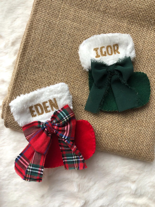Chaussette de Noël - Boule de noël personnalisé - Décoration sapin