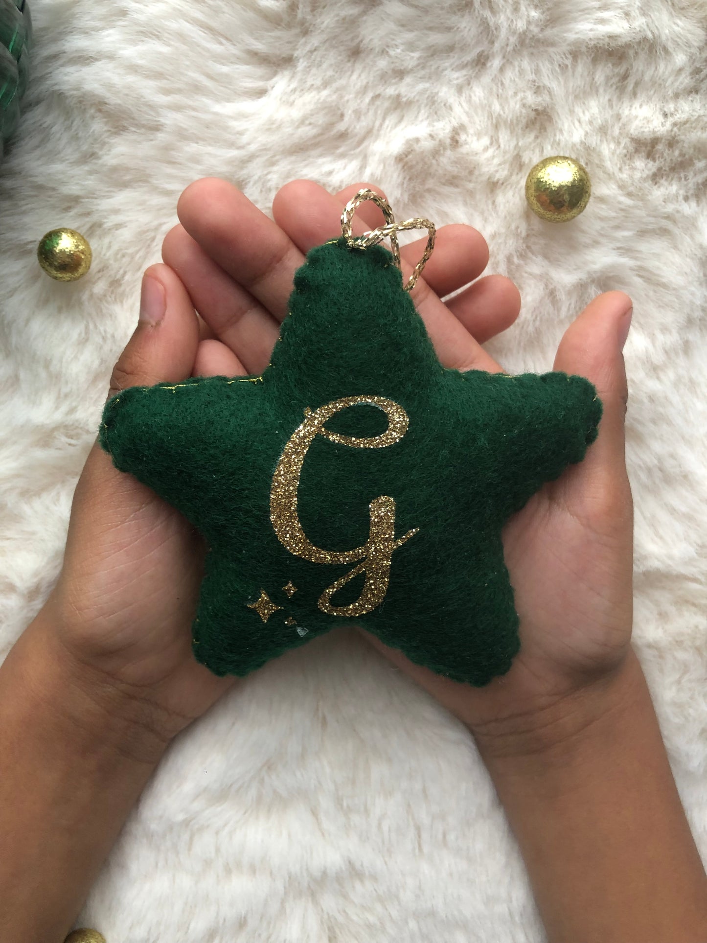 Boule de Noël à personnaliser forme étoile