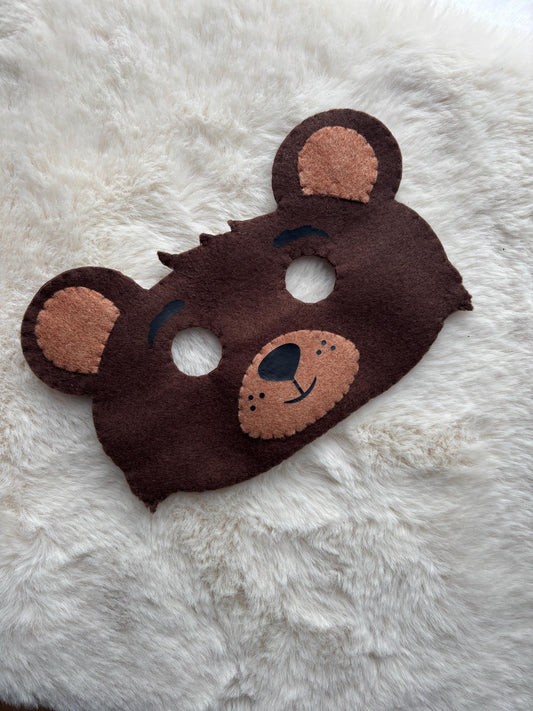 Masque enfant ours brun